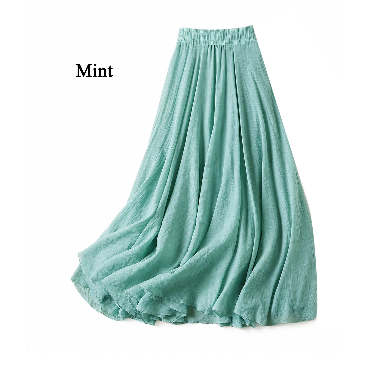 Flowy Linen Maxi Skirt