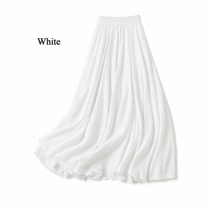 Flowy Linen Maxi Skirt