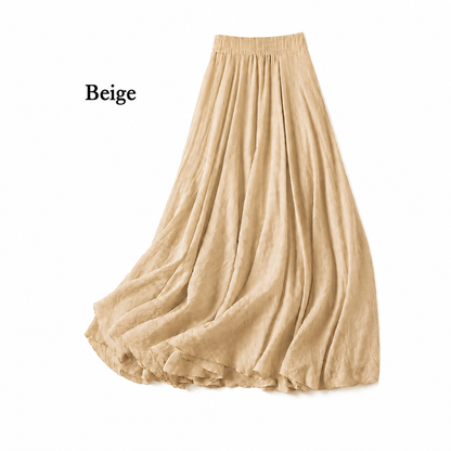 Flowy Linen Maxi Skirt