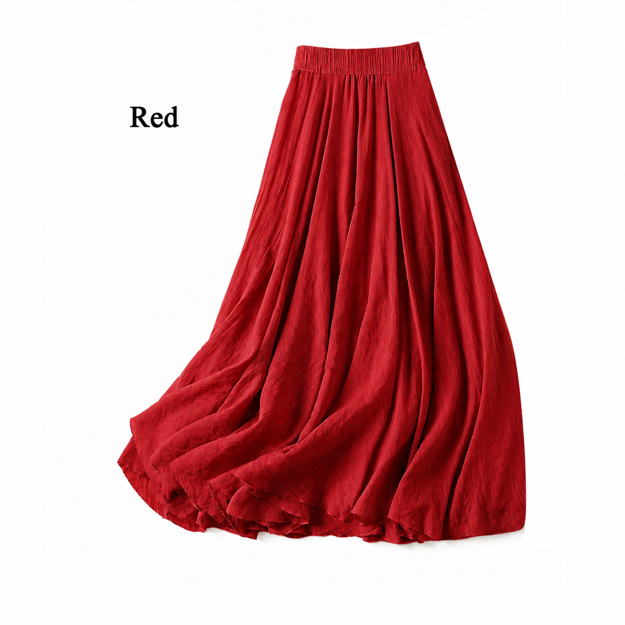 Flowy Linen Maxi Skirt